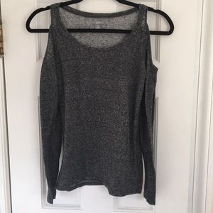 Aerie cut-out shoulder long sleeve